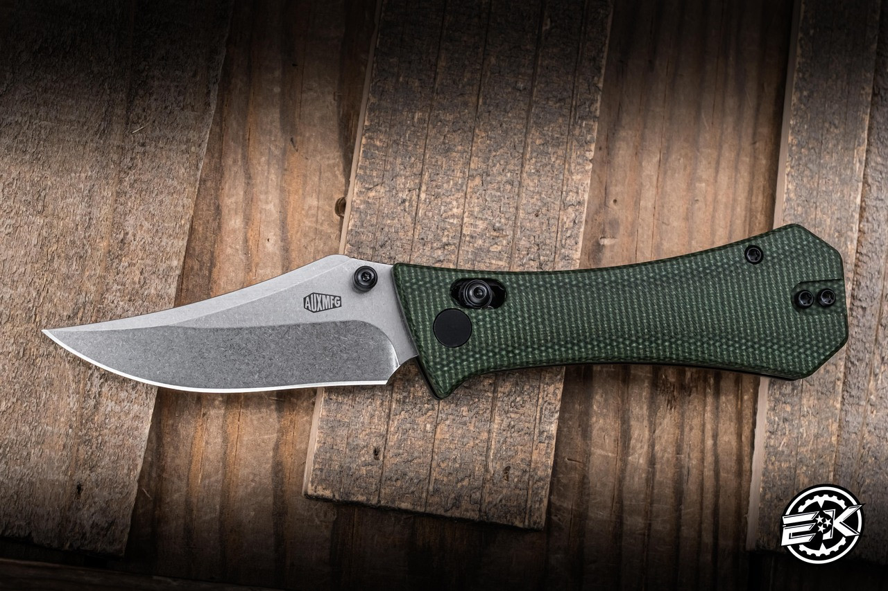 Auxiliary Manufacturing Deadhead Pocket Bowie Crossbar Lock Green
