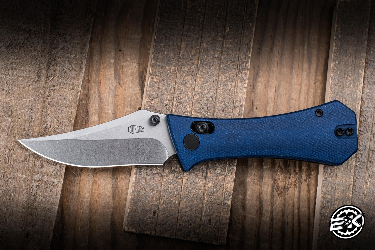 Auxiliary Manufacturing Deadhead Pocket Bowie Crossbar Lock Blue