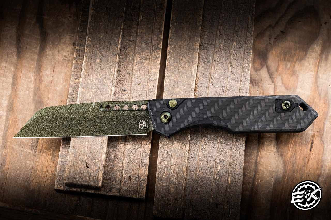 Heretic Knives Jinn Automatic Folding Knife Carbon Fiber 3
