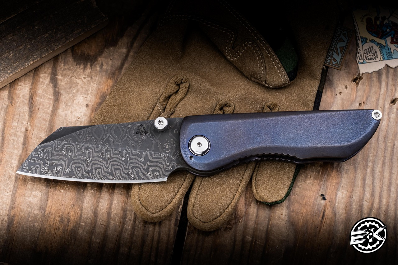 Preowned-DSK Tactical Knives Javelina Purple Titanium 3.7