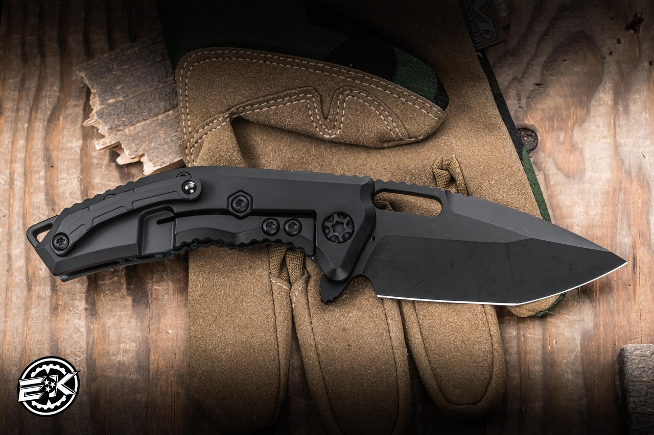 Heretic Knives Medusa Manual Folding Knife Shipwreck CamoCarbon