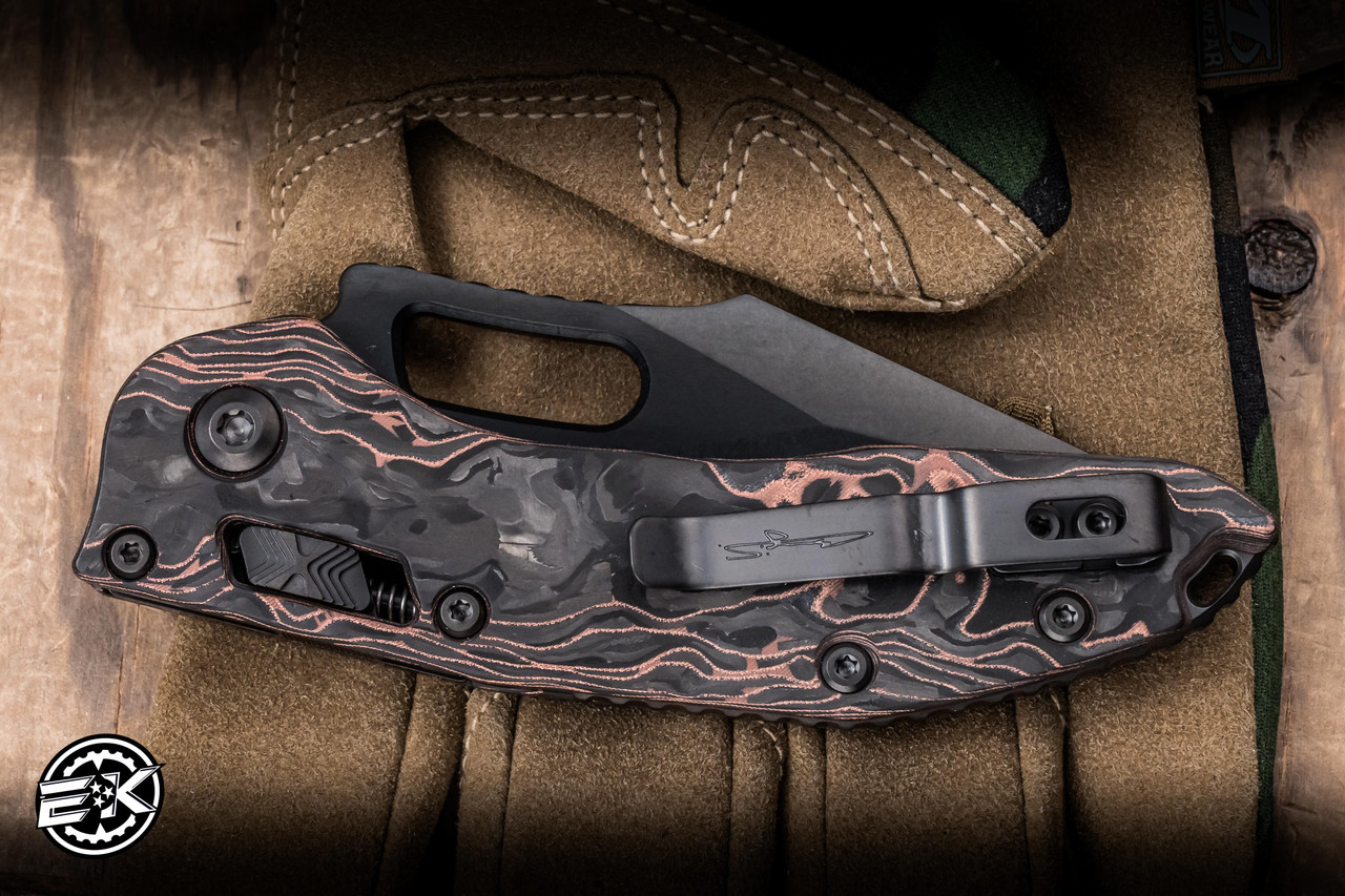 Microtech Marfione Select Stitch Ram-LOK Folding Knife Livewire