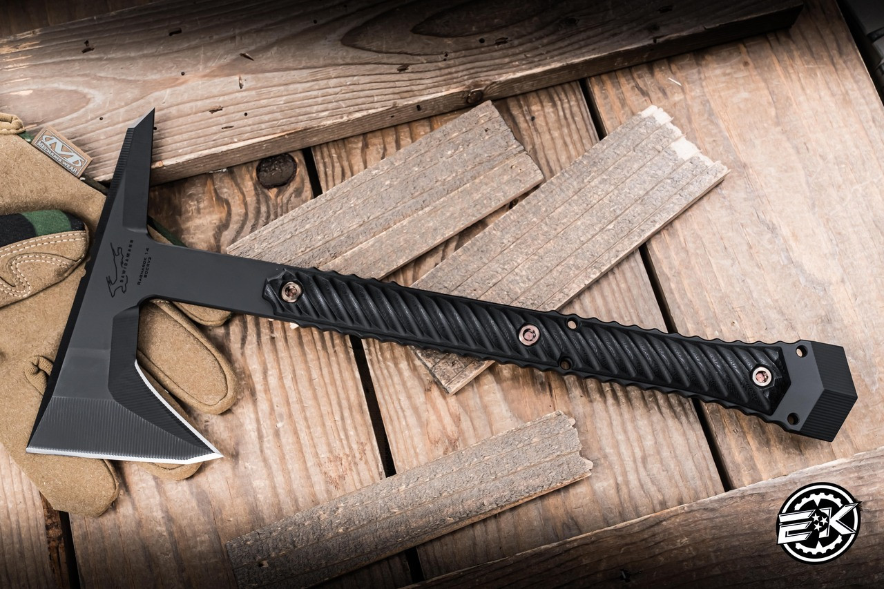 TOMAHAWKSリバ RMJ Tactical Ragnarok 14 Tomahawk Black G10 3.5