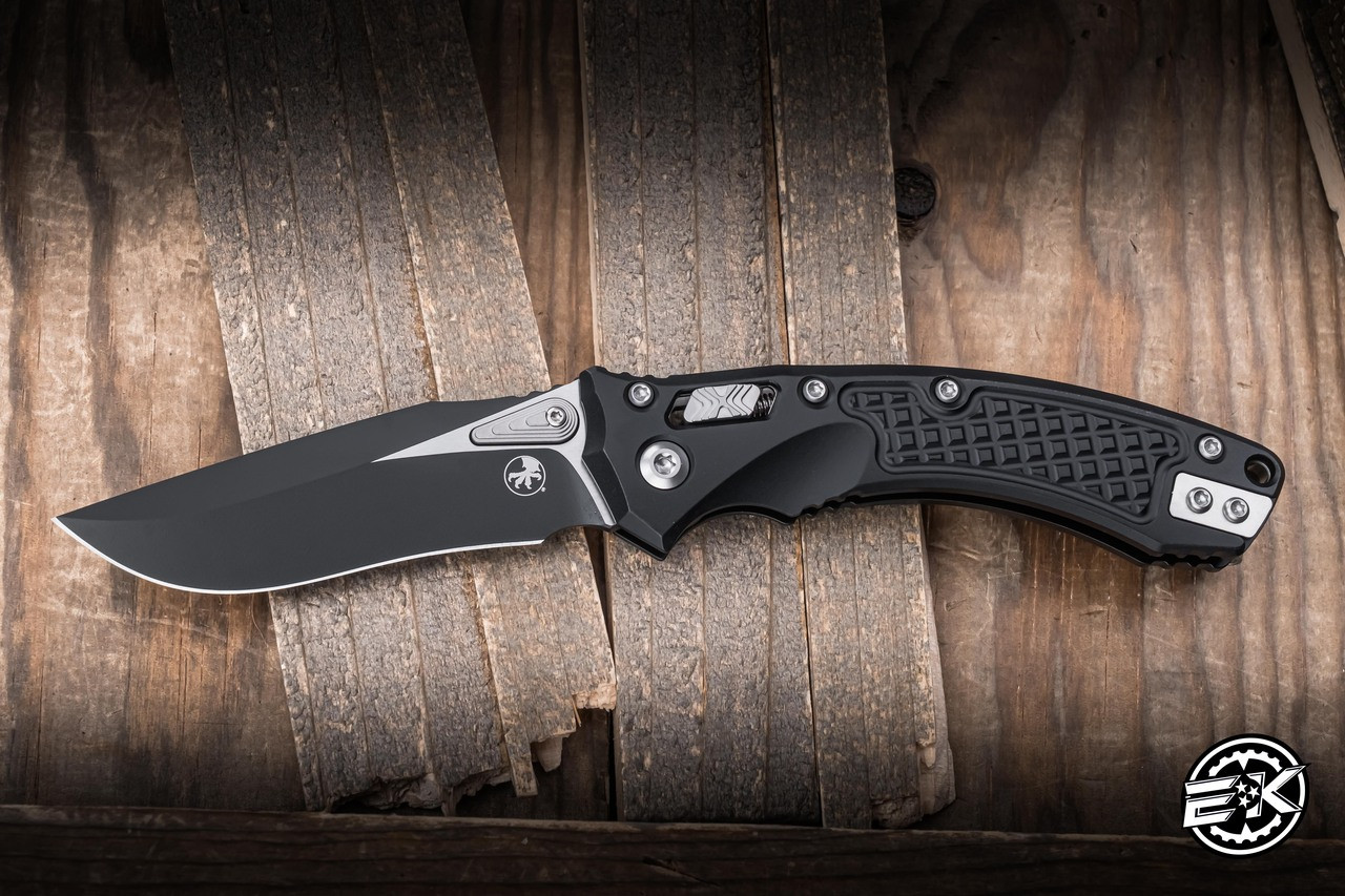 Microtech Amphibian Mini Ram-LOK Folding Knife Frag Aluminum 3.25