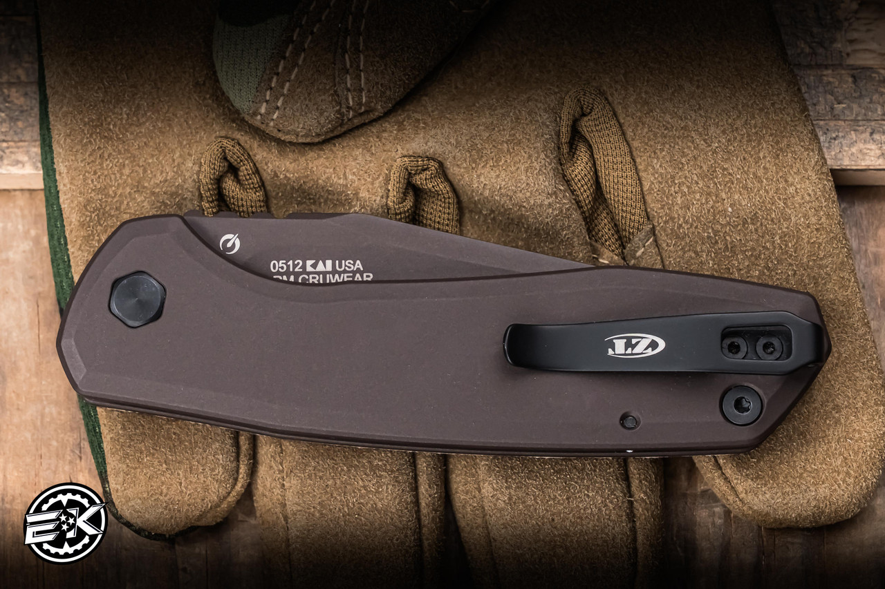 Preowned-Zero Tolerance Automatic Natural Micarta/Bronze Titanium