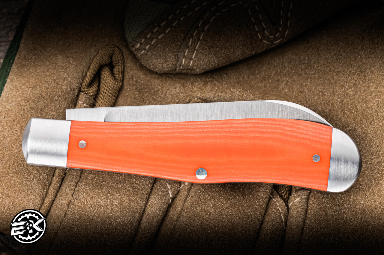 Jack Wolf Knives Eureka Slipjoint Folding Knife Vibe Bengal Orange