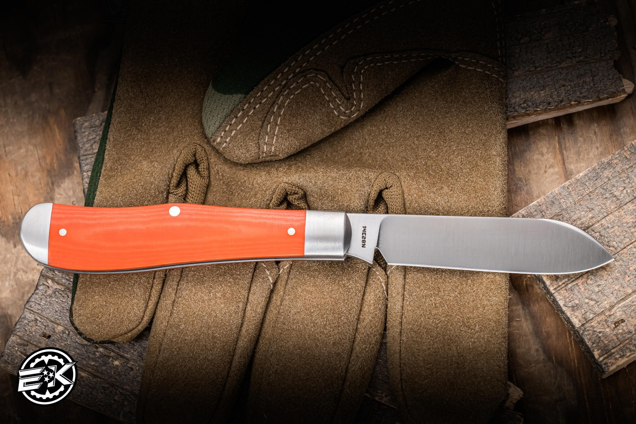 Jack Wolf Knives Eureka Slipjoint Folding Knife Vibe Bengal Orange
