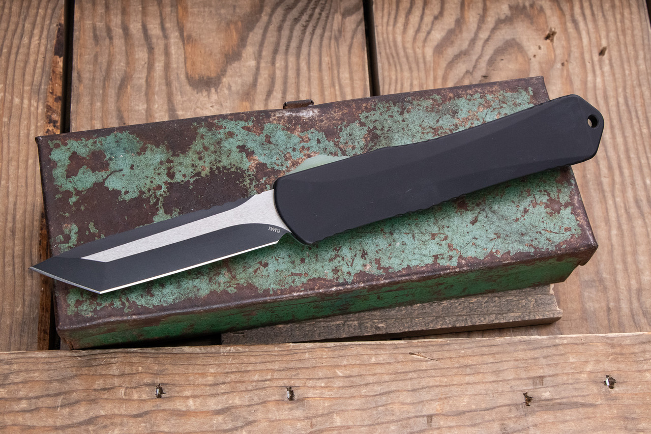 Preowned-Heretic Knives Manticore X OTF Jade G10 3.7