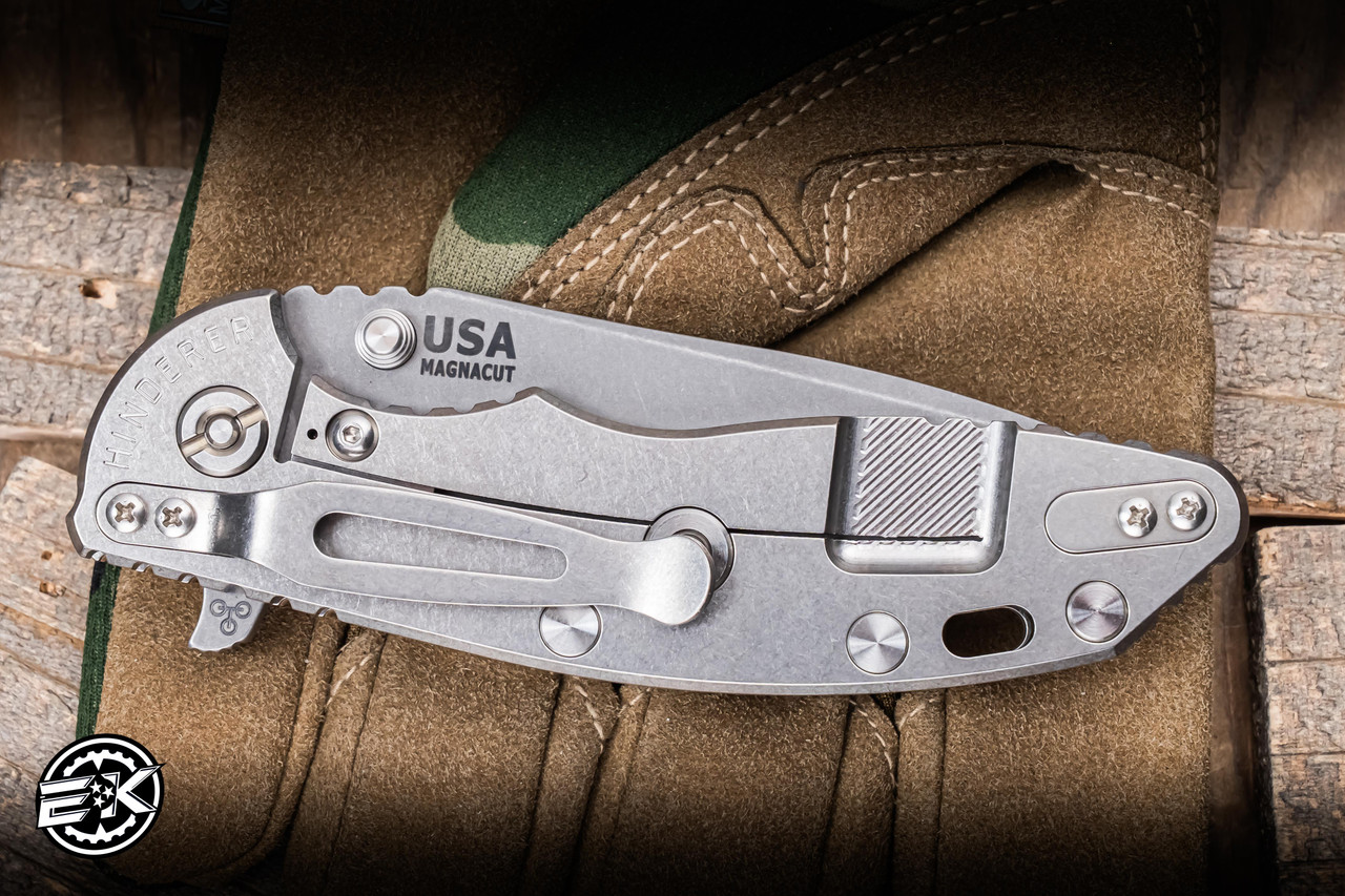 Hinderer Knives XM-18 Flipper Coyote G10 Stonewash Titanium 3.5
