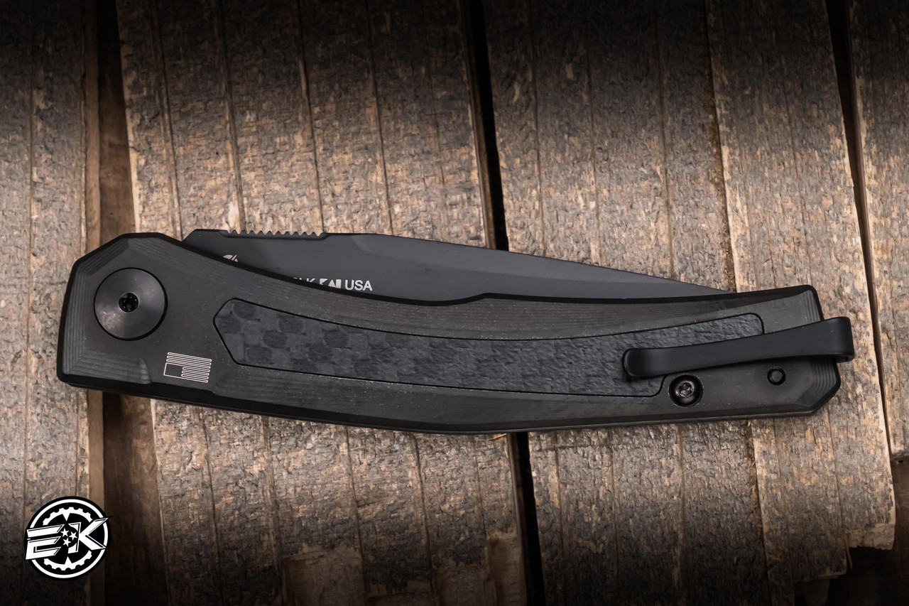 Zero Tolerance Automatic Folding Knife Black Titanium/Carbon Fiber