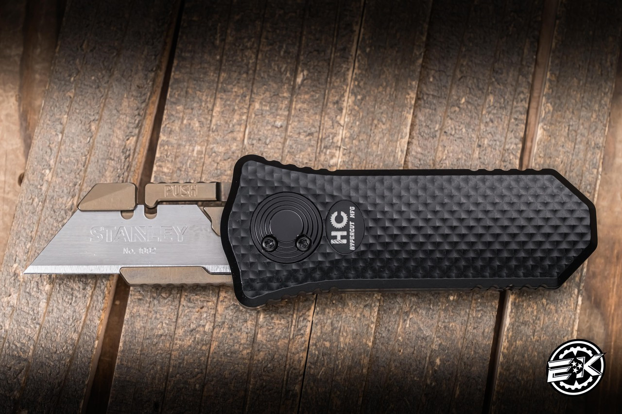 Hypercut Knives Oracle Gravity Utility Razor Black Crosshatch