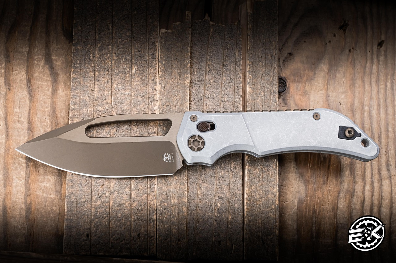 Heretic Knives Koschei Cross Bar Folding Knife Blizzardworn