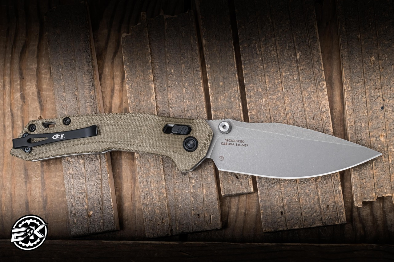 Zero Tolerance 0203 DuraLock OD Green Micarta 4