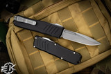 Guardian Tactical RECON-035 Black OTF 3.3\" S/E Drop Point Stonewash 93511