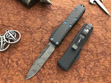 Microtech UTX-85 Signature Carbon Fiber Top Damascus DE 232-16CFTI