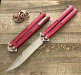 Microtech Tachyon III Balisong Red SE Bronze 173-13RD