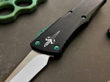 Marfione Combat Troodon Recurve Antique Green Alloy M390 Mirror Polish 2018 Blade Show