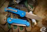 Microtech LUDT Automatic Folding Knife Blue 3.4\" Bronze 135-13BL