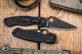 Spyderco Paramilitary 2 Folding Knife Black G10 3.4\" CPM S45VN Black C81GPBK2
