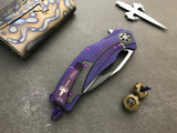 Marfione Custom Matrix R Purple Haze Titanium/CF M390 Dark Matter