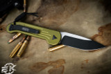 Microtech LUDT Automatic Folding Knife OD Green 3.4" Black Serrated 135-2OD
