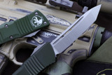 Microtech Combat Troodon Green OTF Knife 3.8" Tanto Satin 144-4OD