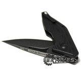 BROUS BLADES MINI DIVISION FLIPPER BLACKOUT 3.5" PLAIN