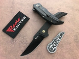 Reate Tashi Bharucha Starboy Black Ti Framelock Knife 3.25" RWL-34 Black PVD
