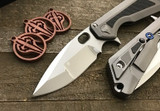 Microtech Marfione Custom MSG 3.5 Carbon Fiber Inlay Titanium M390 Mirror Polish