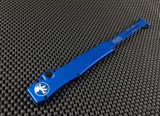 MICROTECH HALO V 5 BLUE TANTO OTF BLACK 150-1BL