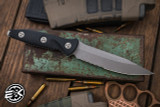 Microtech Socom Alpha Fixed Blade Knife Black G10 5" Tanto Apocalyptic Stonewash Serrated 113-11AP