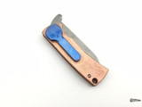Chaves Customized Copper Friction Folder Blue Skull Clip