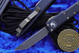 Microtech UTX-85 Black Aluminum Signature Bronze Accents Damascus TE 233-16