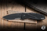 Kershaw Blur Assisted Folding Knife 3.25\" Black Serrated KS1670GBBLKST
