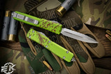Microtech Ultratech \"Zombie\" OTF Automatic Knife 3.4\" Dagger Serrated Stonewash 122-12Z