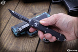 Microtech Ultratech OTF Automatic Knife 3.4" Tanto M390 Serrated 123-2