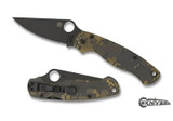 SPYDERCO MILITARY CAMO BLACK PLAIN BLADE CPM S30V C36GCMOBK