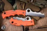 SPYDERCO ASSIST Lockback ORANGE FRN RESCUE KNIFE 3.6\" VG-10 Serrated C79OR