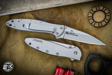 Kershaw Leek Assisted Flipper Knife Silver Stainless 3" 14C28N Drop Point Bead Blast 1660
