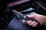 Microtech Combat Troodon OTF Automatic Knife 3.8" Black Tanto 144-1T