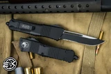 Microtech Combat Troodon OTF Automatic Knife 3.8\" Drop Point Serrated Black 143-2T