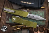 Microtech Combat Troodon OTF Automatic Knife OD Green 3.8\" Dagger Apocalyptic Stonewash 142-10APOD