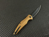 BROUS BLADES SNIPER TAN ALUMINUM ACID STONEWASH
