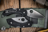 Spyderco Dragonfly 2 Folding Knife Black FRN, 2.25\" Satin Drop Point C28PBK2