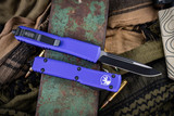 Microtech Ultratech OTF Automatic Knife Purple 3.4\" Drop Point Black 121-1PU