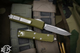 Microtech UTX-85 OTF Automatic Knife OD Green 3.1" Drop Point Stonewash 231-10OD
