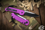 Microtech LUDT Violet Automatic Knife 3.4" Black 135-1VI