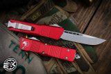 Microtech Combat Troodon OTF Automatic Knife Red 3.8" Drop Point Stonewash 143-10RD