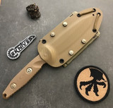 Microtech Socom Alpha Tan G10 Tanto 5" PVD 114-1PVDTN