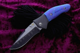 Allen Elishewitz Custom Gordian Knot MokuTi Handles Titanium Frame Damascus Blade